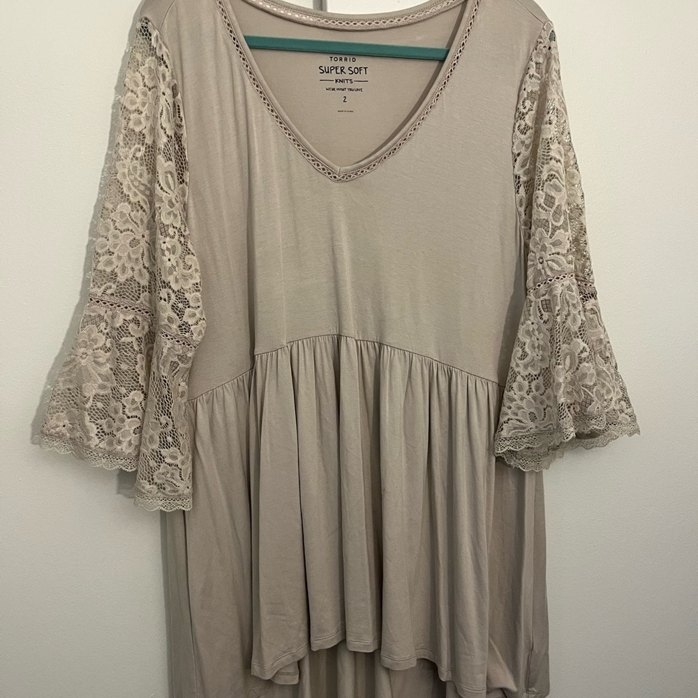 Torrid Super Soft Knit Top in Cream